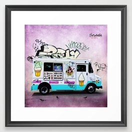 Ice Cream Truck Framed Art Print