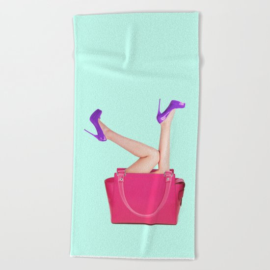 BAG & HIGH HEELS Beach Towel