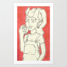 The Demon Girl Art Print