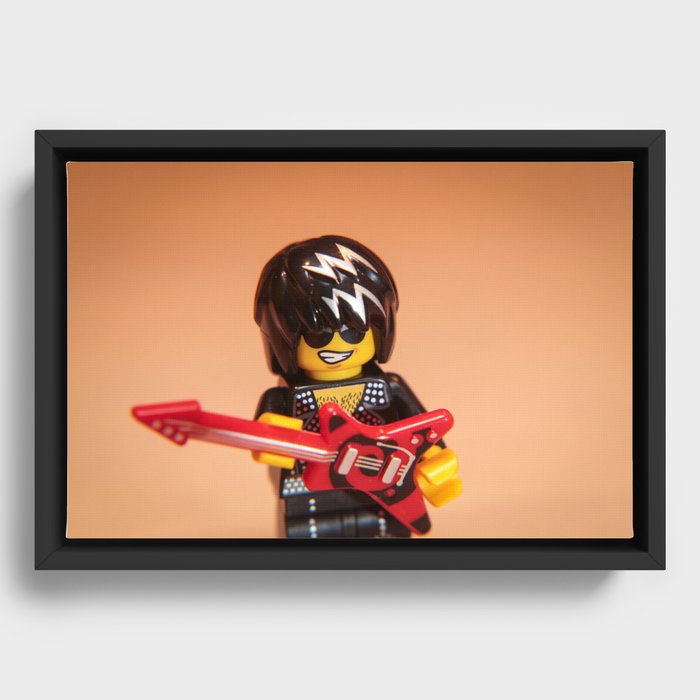 Rock And Roll Rocker Framed Canvas