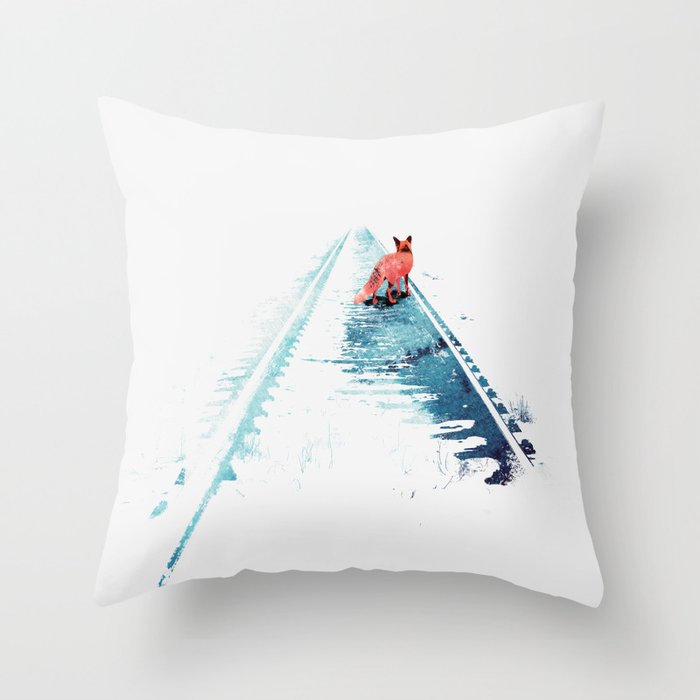 From nowhere to nowhere Throw Pillow