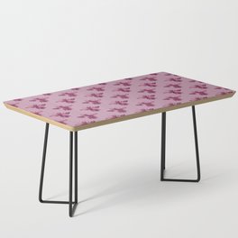 Pink Bees Pattern Coffee Table