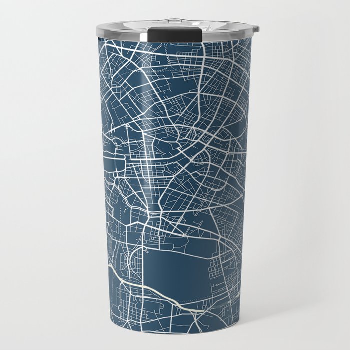 Berlin city cartography Travel Mug