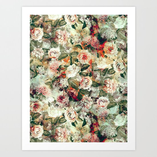 Floral Pattern RPE121 Art Print