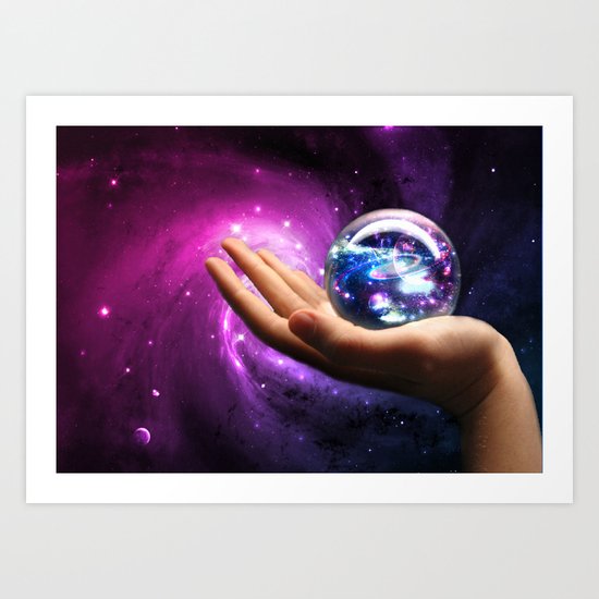 It's all in your hands Art Print