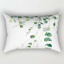 Eucalyptus Watercolor Rectangular Pillow