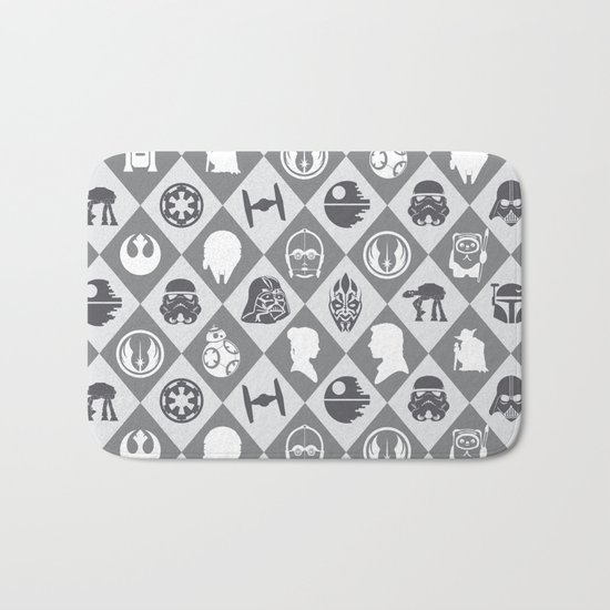 May the force be with u Bath Mat