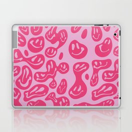 Hot Pink Dripping Smiley Laptop Skin