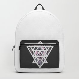 Marble and geometric design pattern Backpack