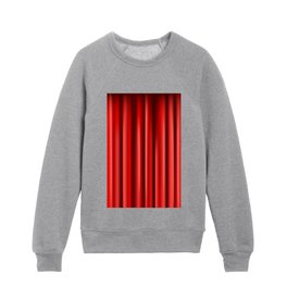 Red Curtain Background Kids Crewneck