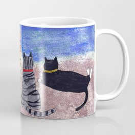 Cats on the Beach Coffee Mug