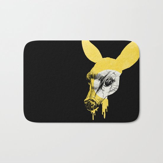 Fawn in Headlight Bath Mat