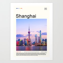 China, Shanghai Art Print