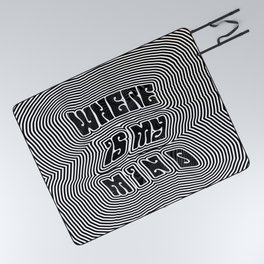 Where Is My Mind (Trippy) Picnic Blanket