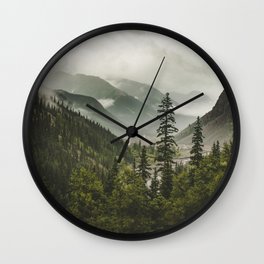 Mountain Valley of Forever Wall Clock