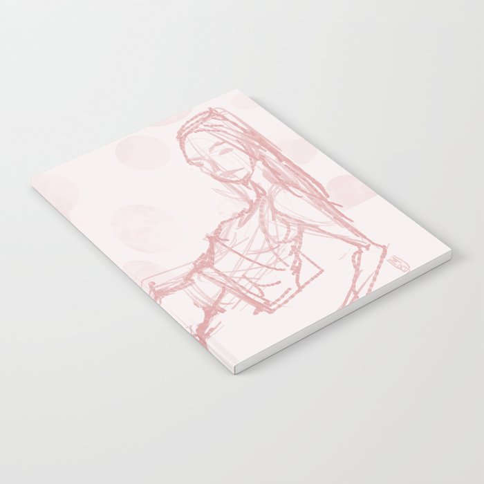 Pink Lounge Girl Notebook