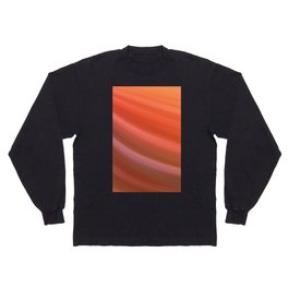 Orange Wave Long Sleeve T-shirt