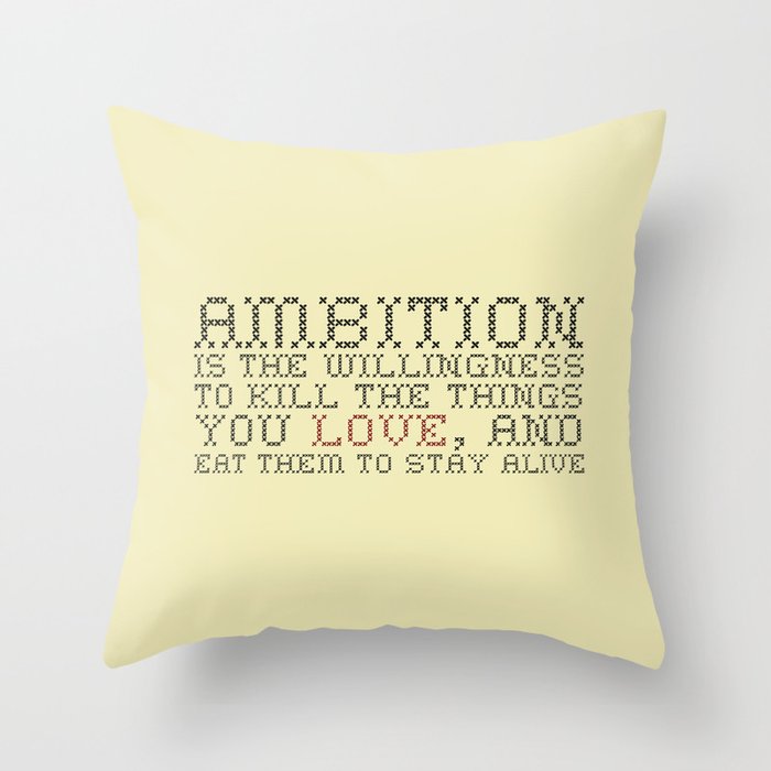 Ambition — Jack Donaghy, 30 Rock Throw Pillow