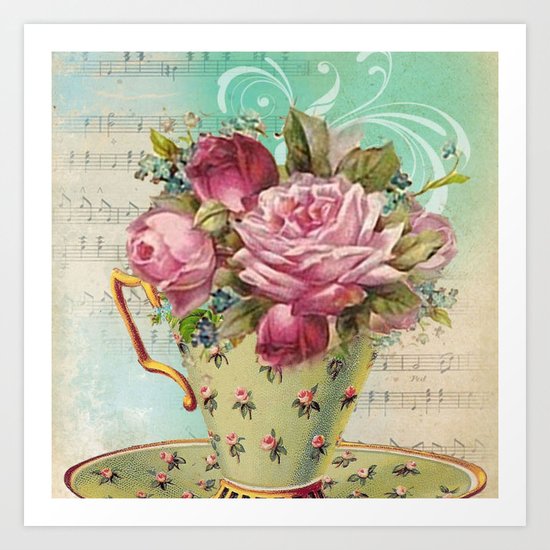Tea flowers #6 Art Print