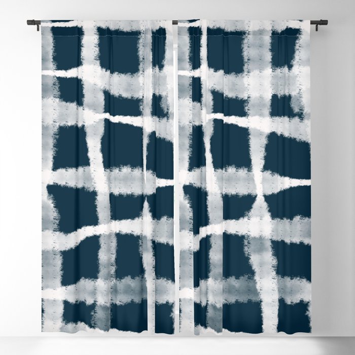 Tie Dye no. 1 in Indigo  Blackout Curtain