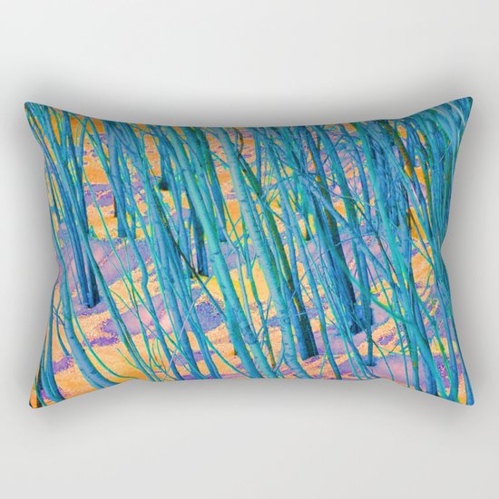 The Green Woods Rectangular Pillow