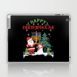 Menorah Christmukkah Christmas X-Mas Hanukkah 2021 Laptop Skin