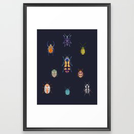 Beautiful bugs Framed Art Print