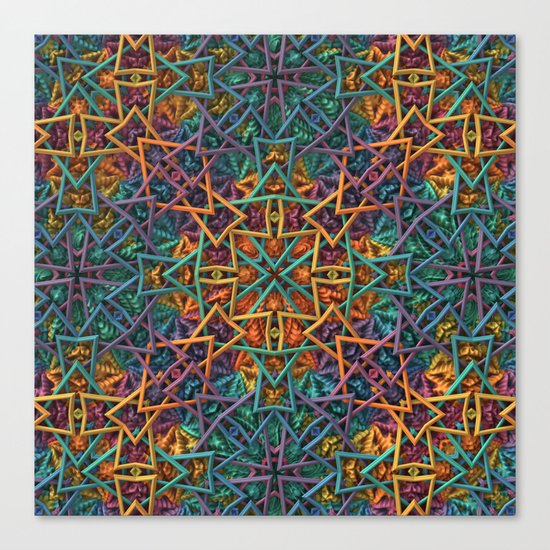 Colorful Fractal Pattern Canvas Print