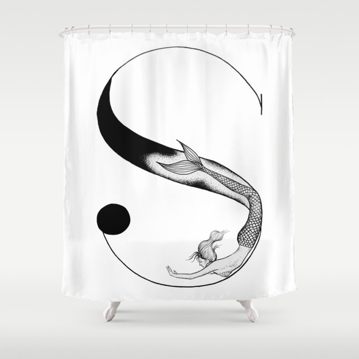 Mermaid Alphabet S Shower Curtain By Eweglein Society6