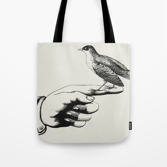 Bird in the Hand Tote Bag
