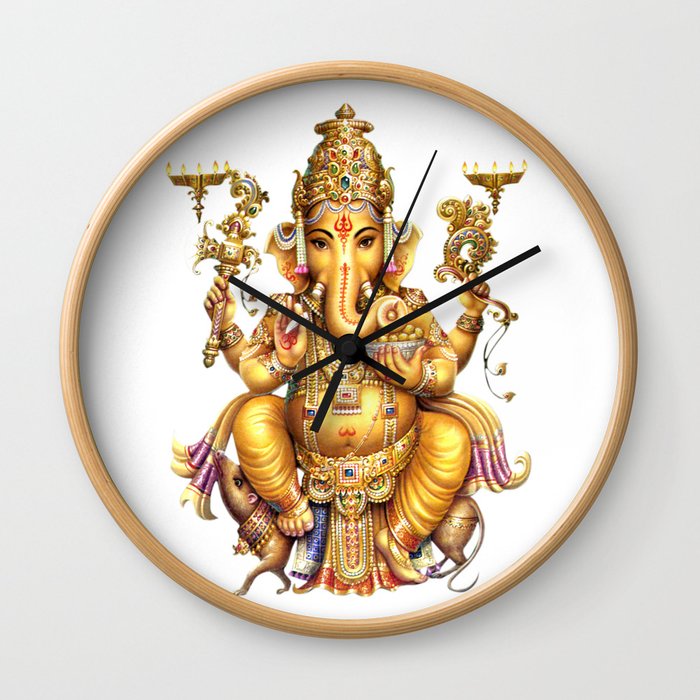 Ganesha - Hindu Wall Clock