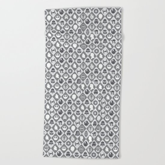 May the force be with u Beach Towel