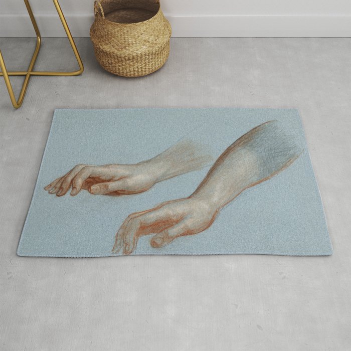Study of Angel's Hand for "Mercy's Dream" Rug