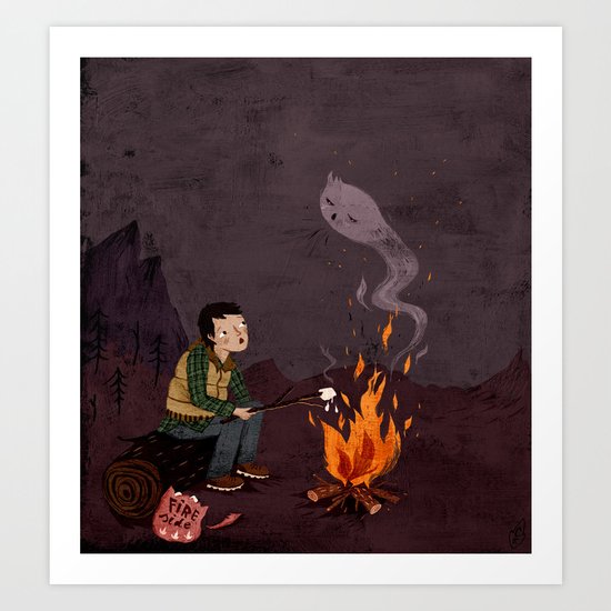I got bad news for you, said the ghost. Art Print