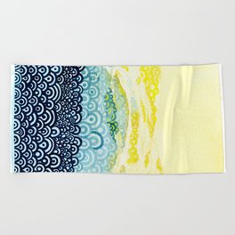 Seigaiha Series - Embrace Beach Towel