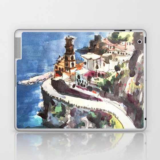 Amalfi Coast Positano Italy Laptop & iPad Skin