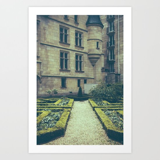 French Garden Maze Art Print