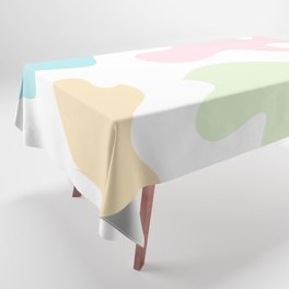 3 Abstract Shapes Pastel Background 220729 Valourine Design Tablecloth