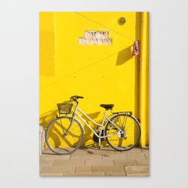 Burano Bicycle Canvas Print
