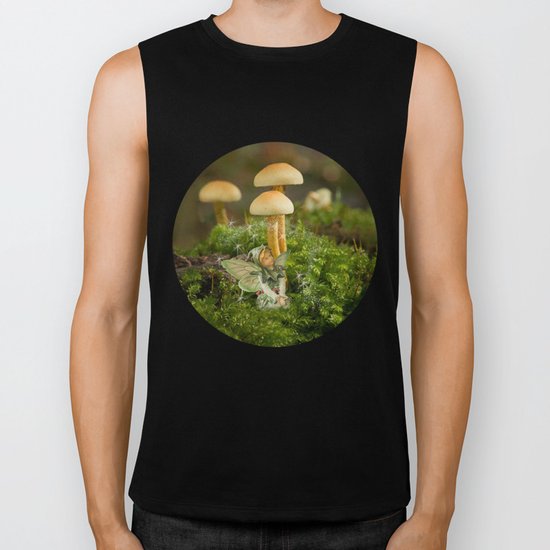 Pixie and 'shrooms Biker Tank