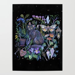 Witch Potion Garden Poster