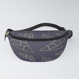 Purple and Triangles Fanny Pack