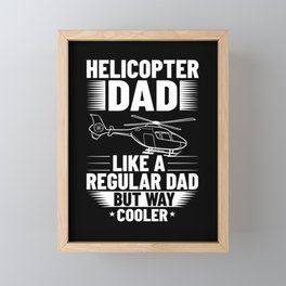 Helicopter Rc Remote Control Pilot Framed Mini Art Print