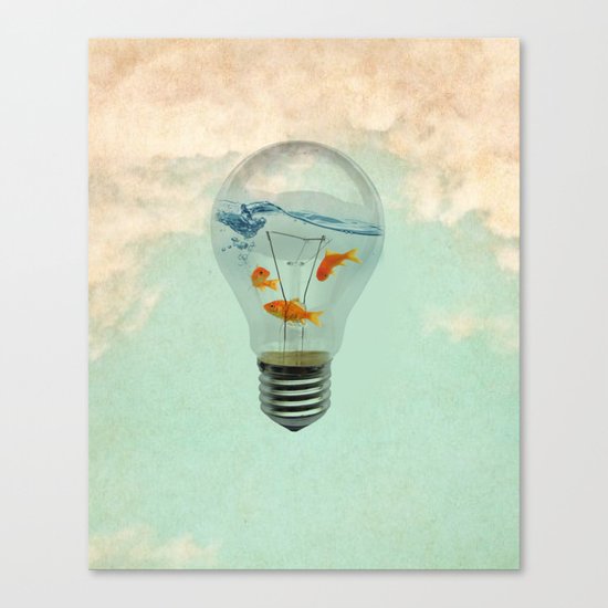 ideas and goldfish 02 Canvas Print