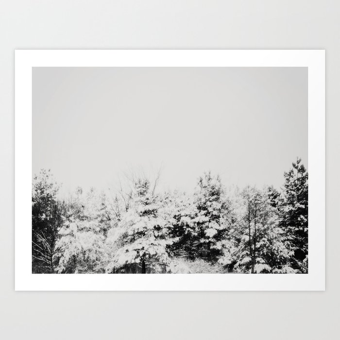 Winter Grey Art Print