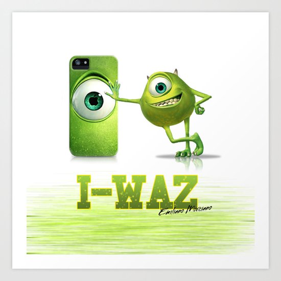 I-Waz Art Print