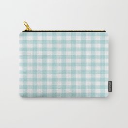 Gingham Pattern White and Green Carry-All Pouch | White, Sale, London, Green, Grapes, Trending, Off, Trend, Trendy, Velour 