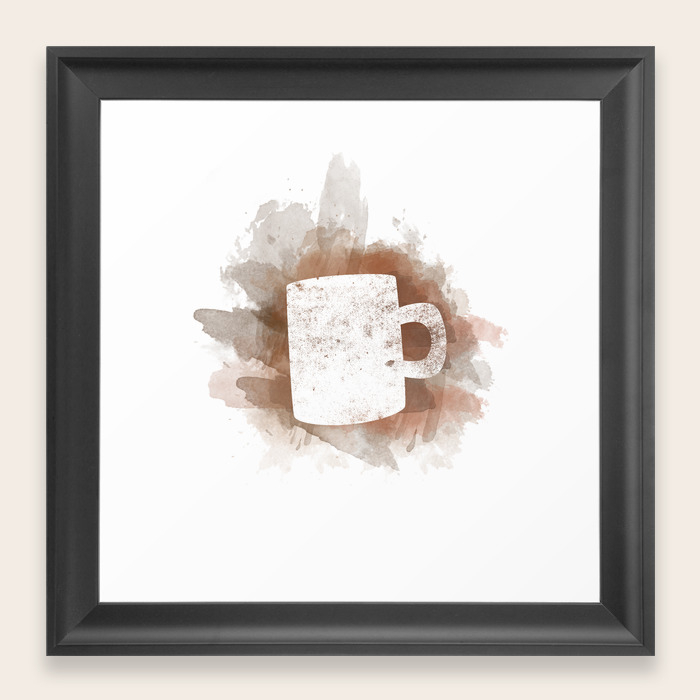 Coffee Stain Framed Art Print By Beckygibson Society6