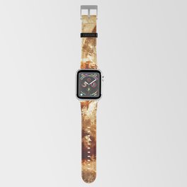 Orange, Gold and Brown Marble Texture Apple Watch Band