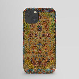 Hereke Vintage Persian Silk Rug Print iPhone Case